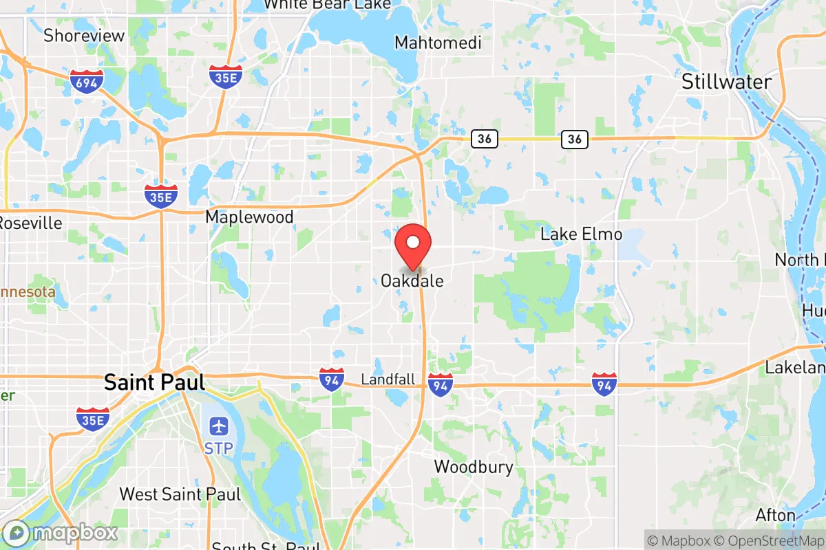 Map centered at 44.9877, -92.9641