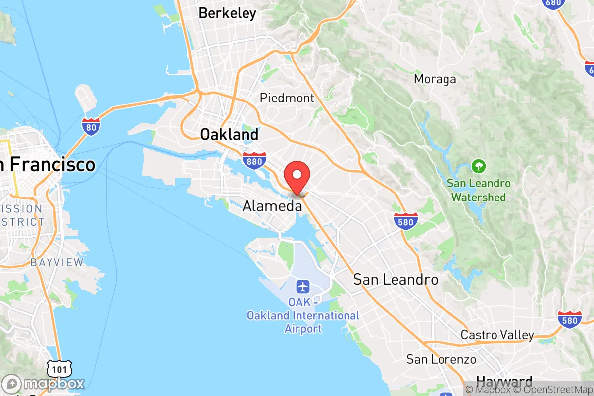 Map centered at 37.7695, -122.2245