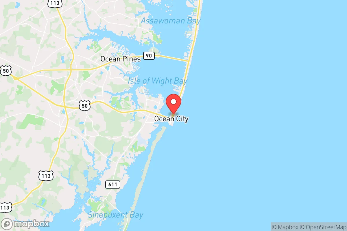Map centered at 38.3997, -75.0716