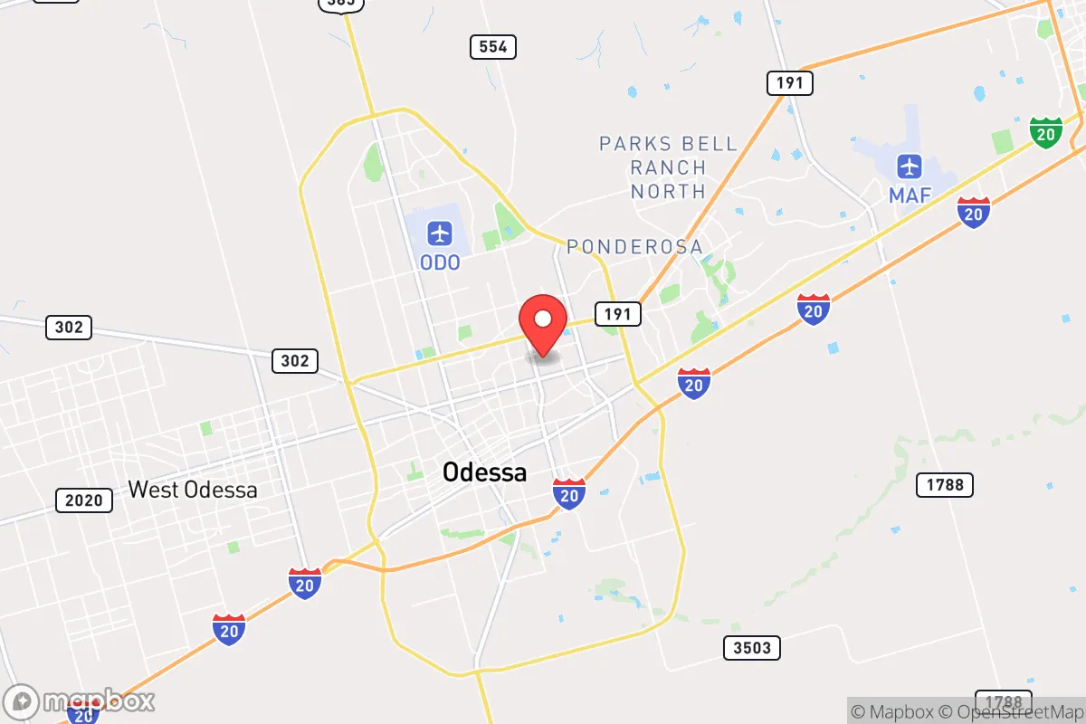 Map centered at 31.8812, -102.3455