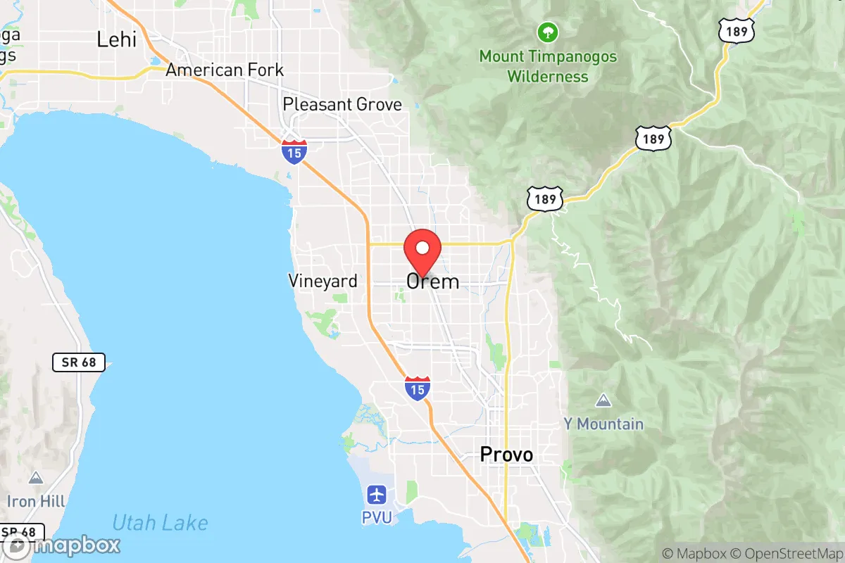 Map centered at 40.2981, -111.6995