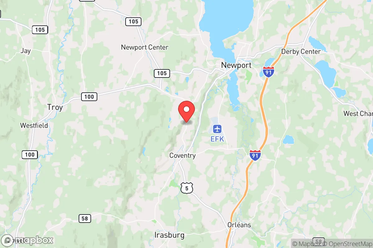 Map centered at 44.8096, -72.2016