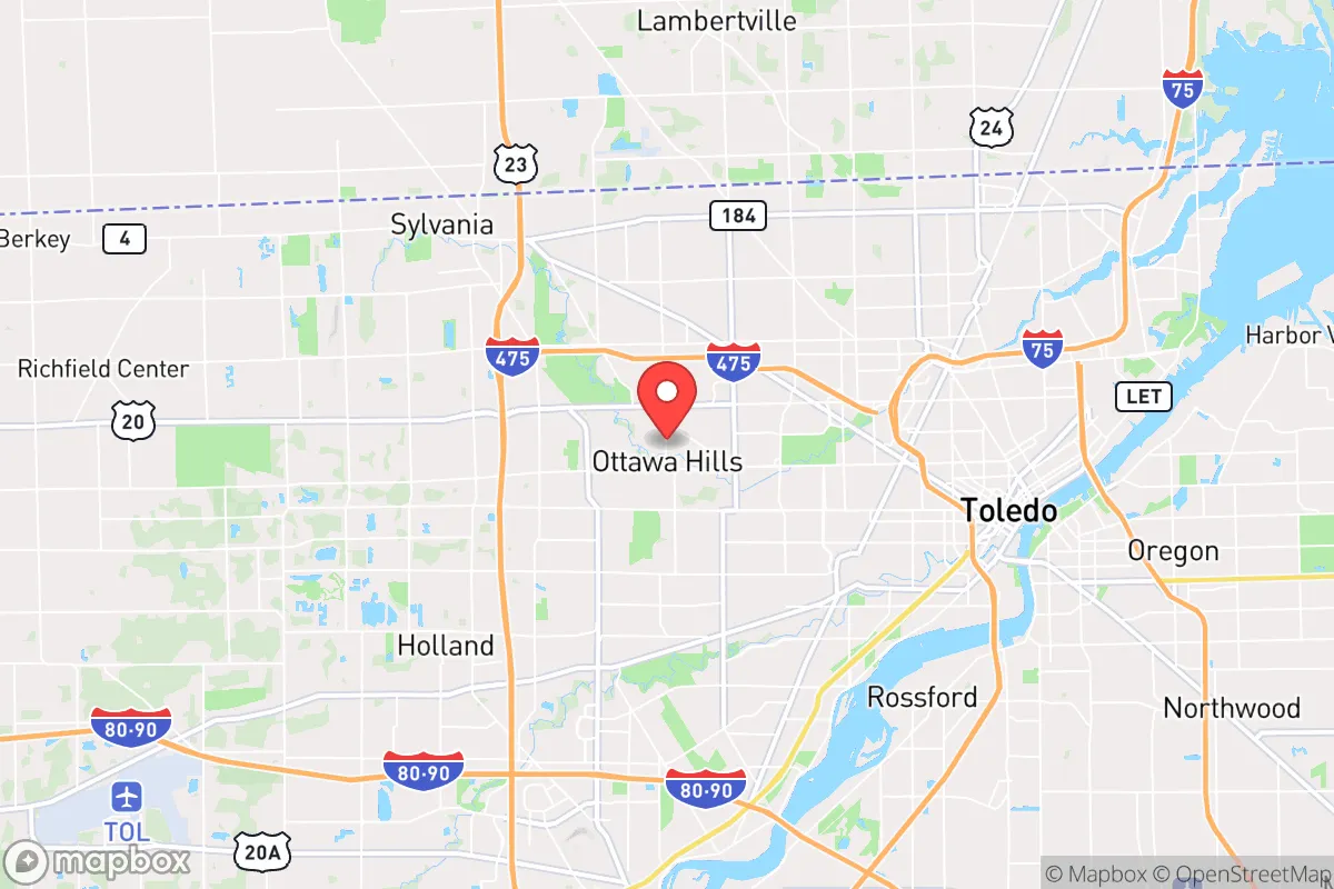 Map centered at 41.6681, -83.6433
