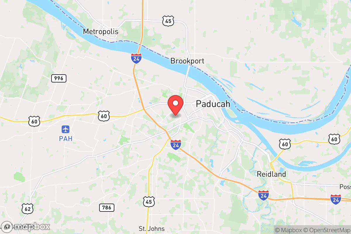 Map centered at 37.0711, -88.6440