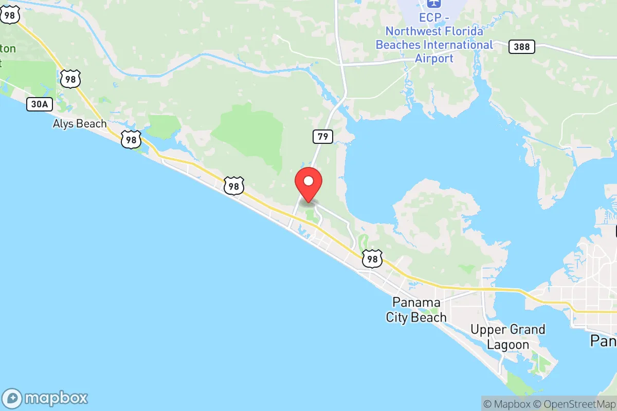 Map centered at 30.2368, -85.8773