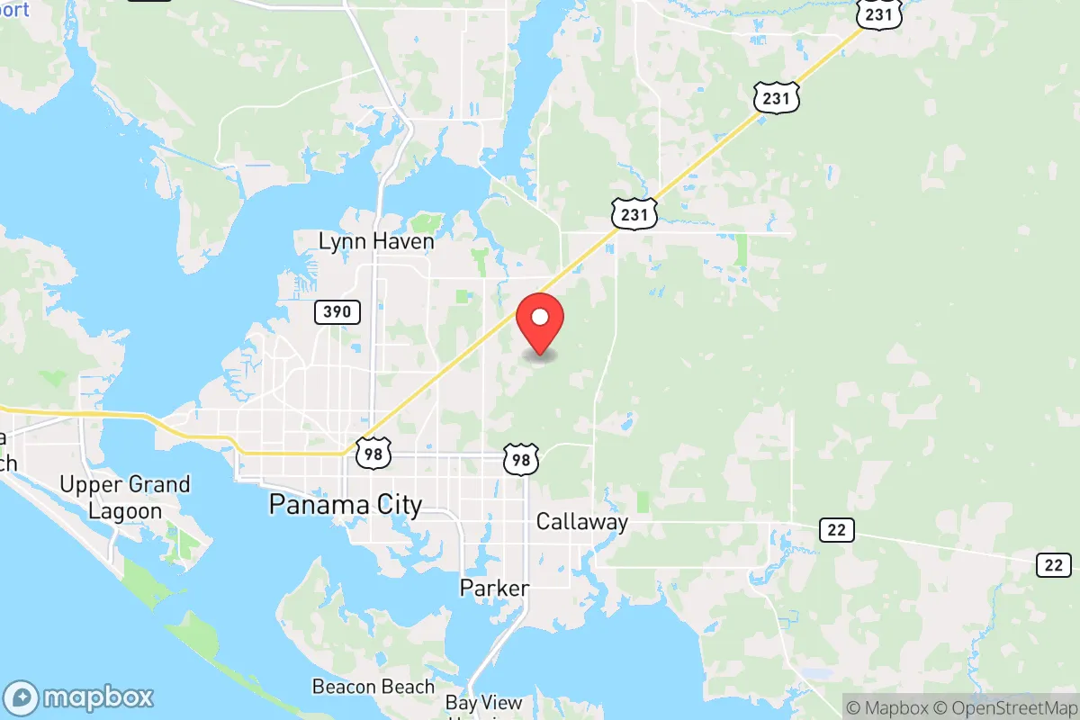Map centered at 30.2062, -85.5858