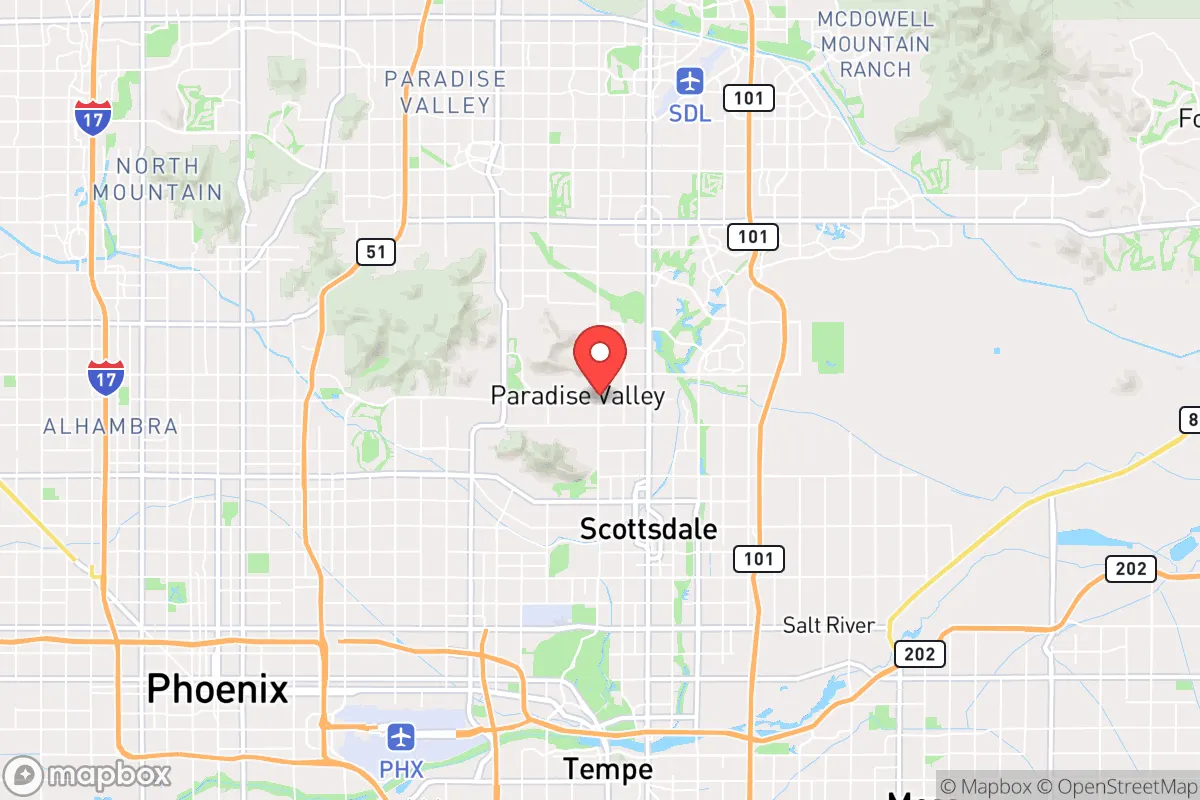 Map centered at 33.5434, -111.9595