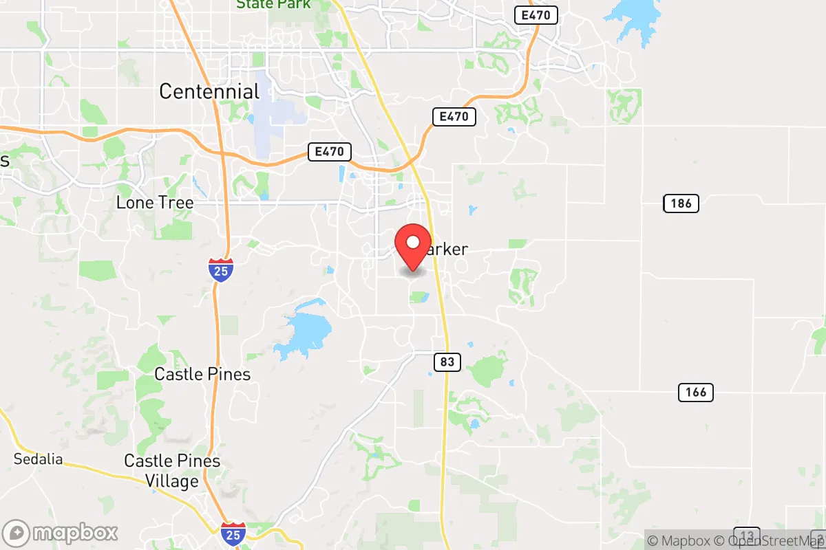 Map centered at 39.5084, -104.7753