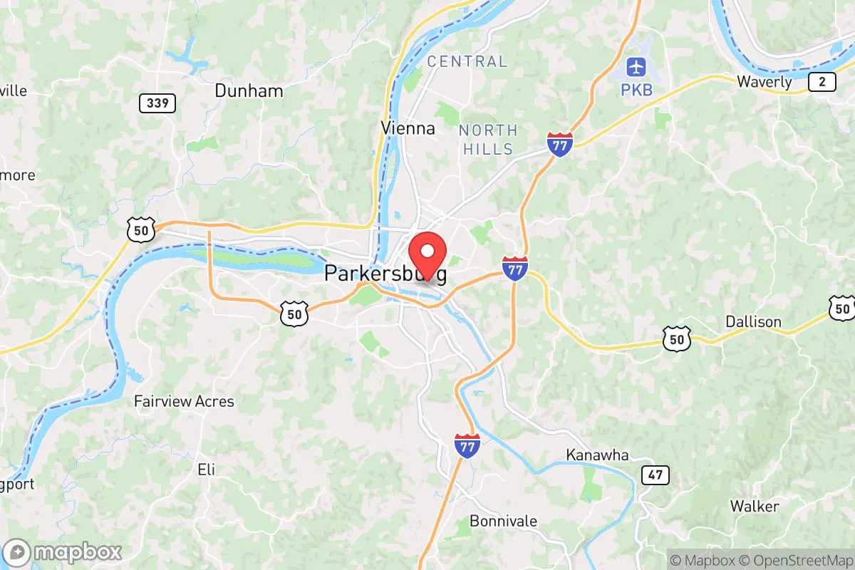 Map centered at 39.2623, -81.5419