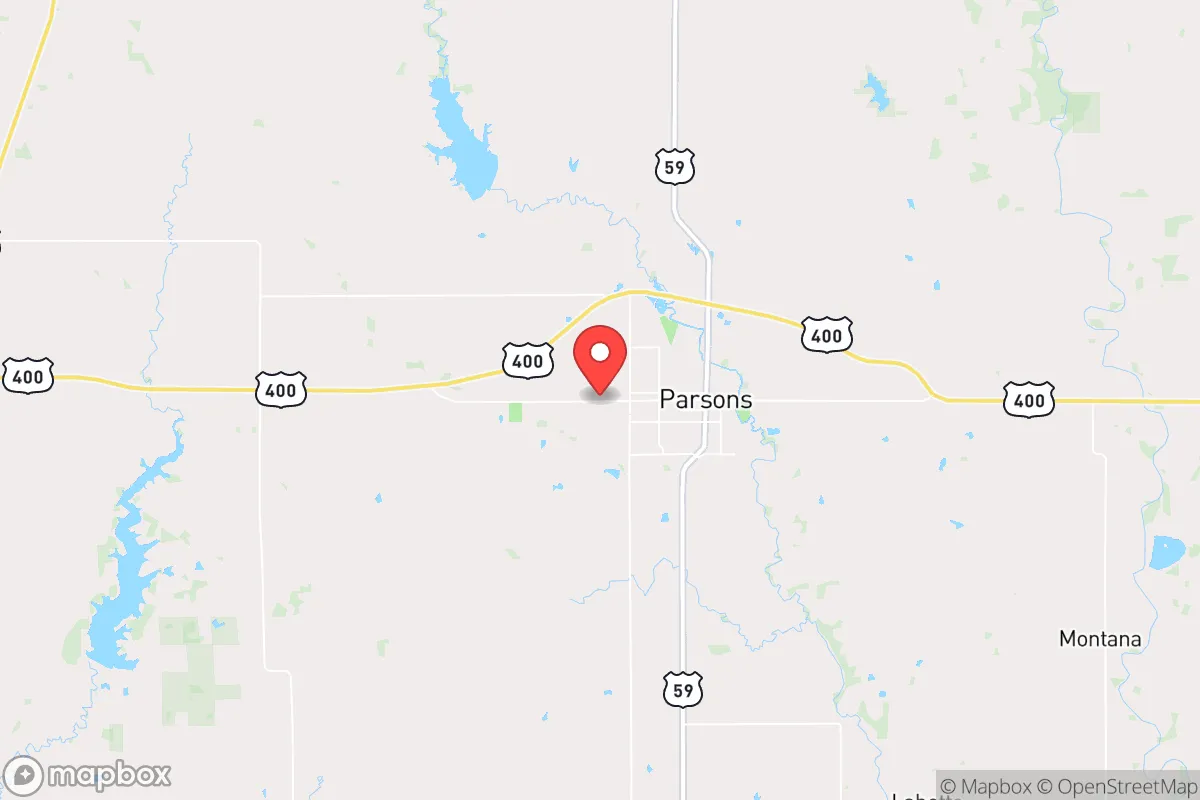 Map centered at 37.3405, -95.2958