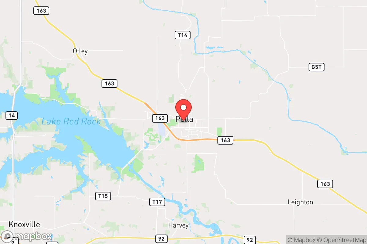 Map centered at 41.4049, -92.9182