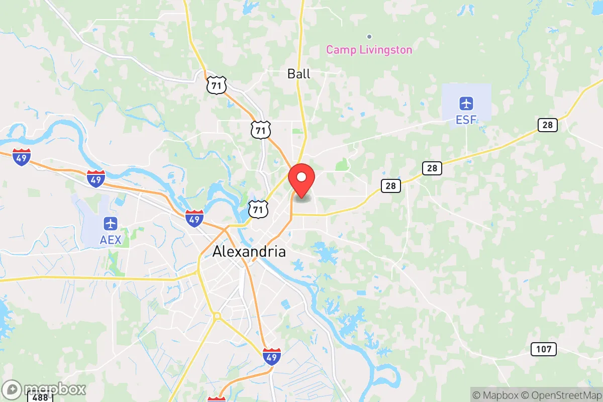 Map centered at 31.3413, -92.4096