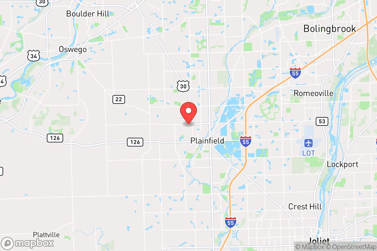 Map centered at 41.6211, -88.2259