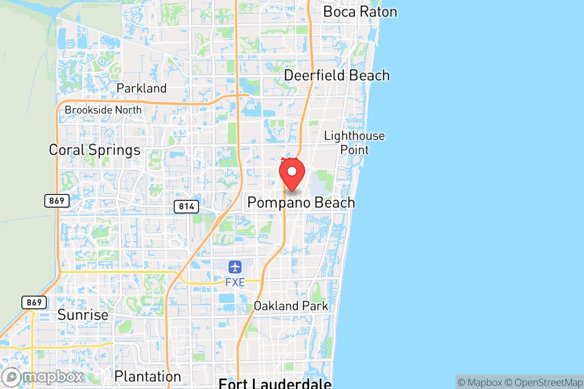 Map centered at 26.2428, -80.1311