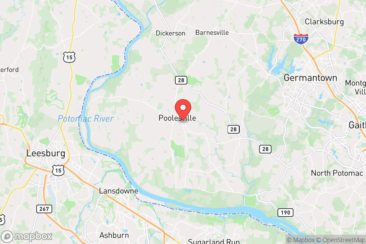 Map centered at 39.1426, -77.4101