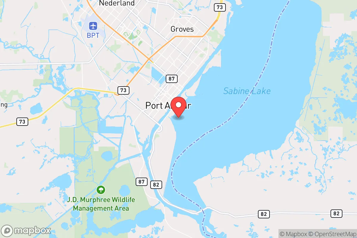 Map centered at 29.8582, -93.9212