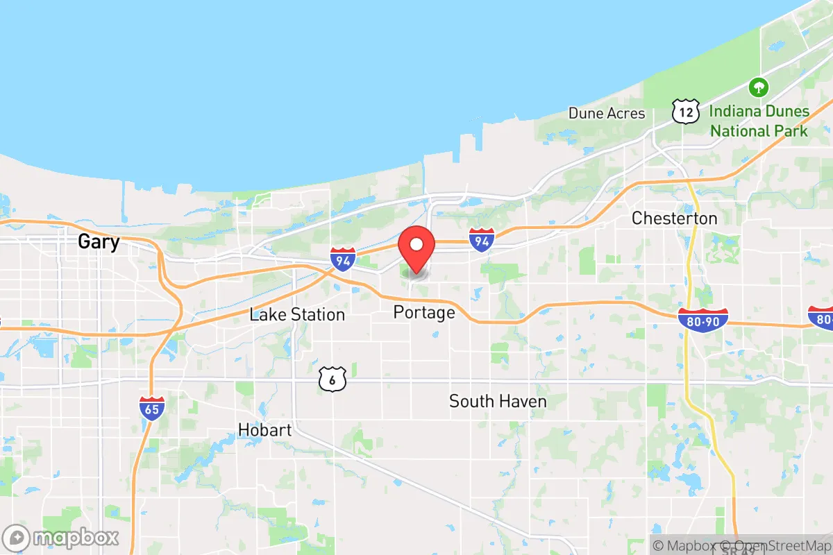 Map centered at 41.5887, -87.1798