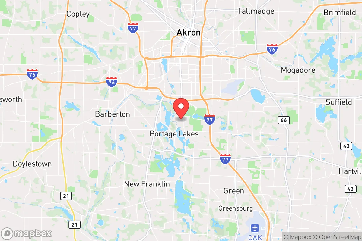 Map centered at 41.0073, -81.5271