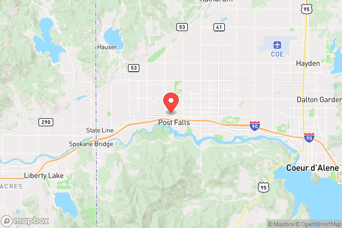 Map centered at 47.7252, -116.9406