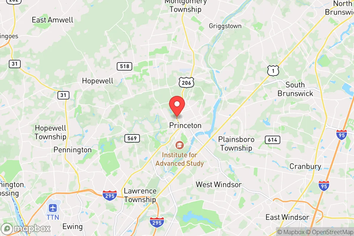 Map centered at 40.3562, -74.6693