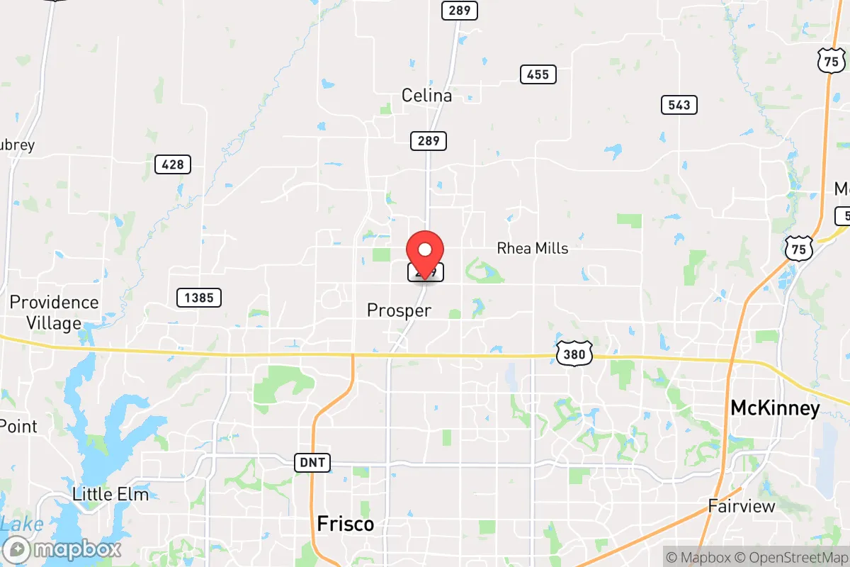 Map centered at 33.2394, -96.8087