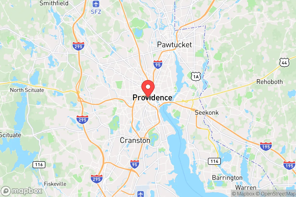 Map centered at 41.8230, -71.4187