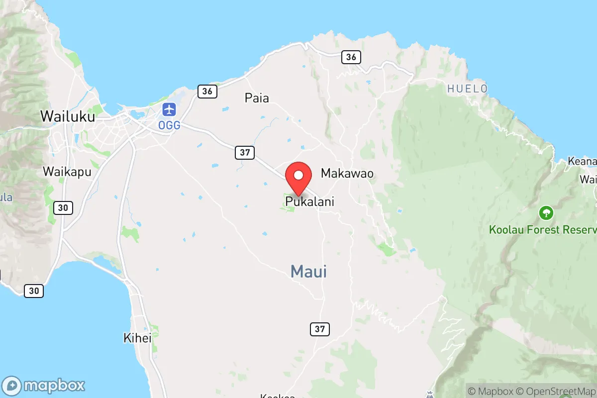 Map centered at 20.8373, -156.3438