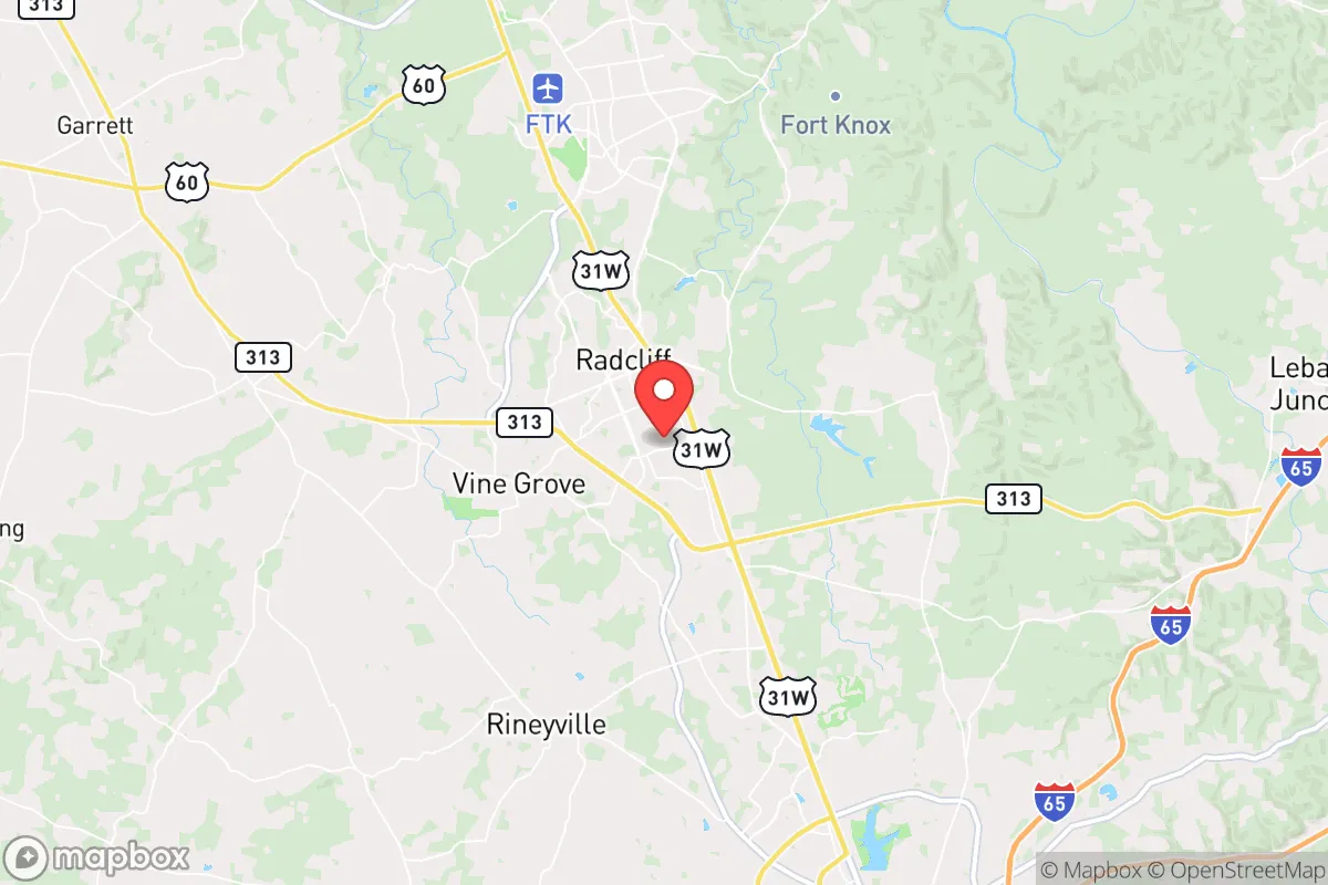 Map centered at 37.8201, -85.9364