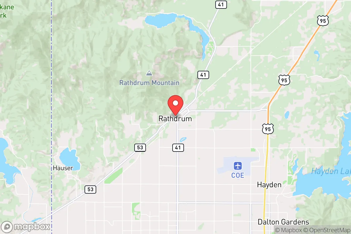 Map centered at 47.7940, -116.8929