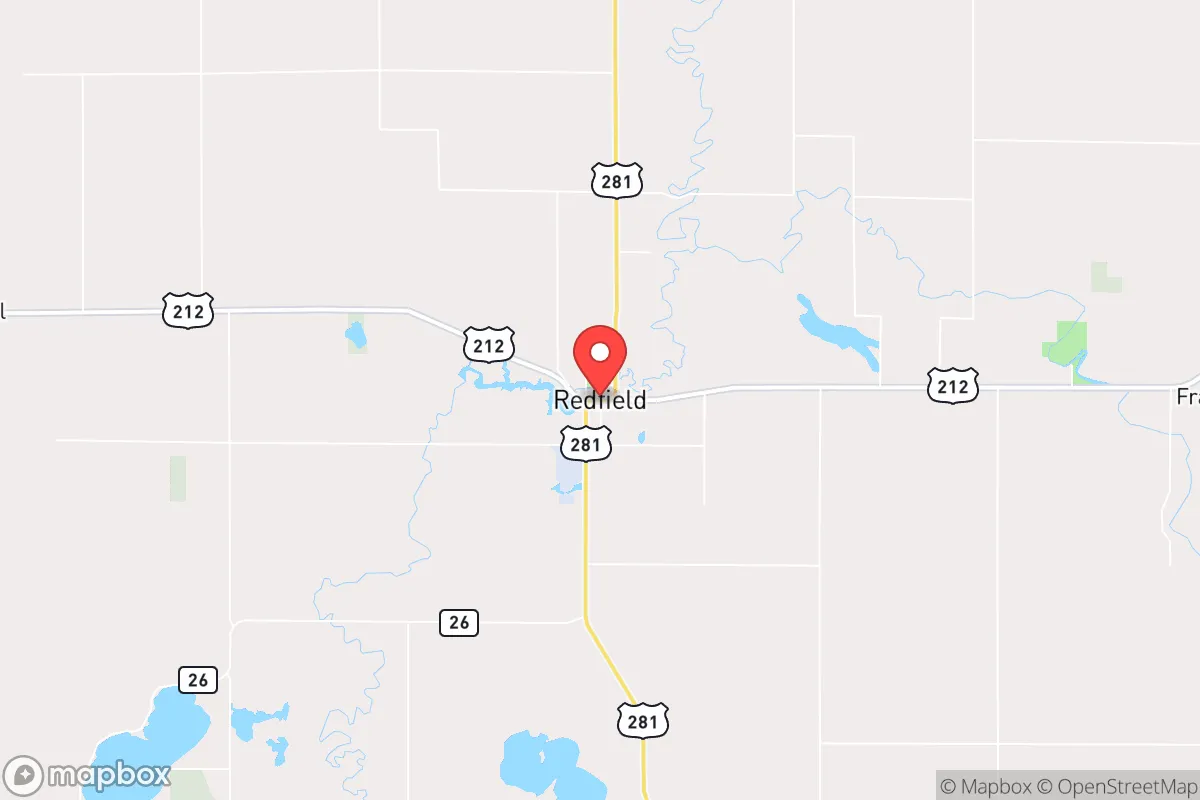 Map centered at 44.8725, -98.5186