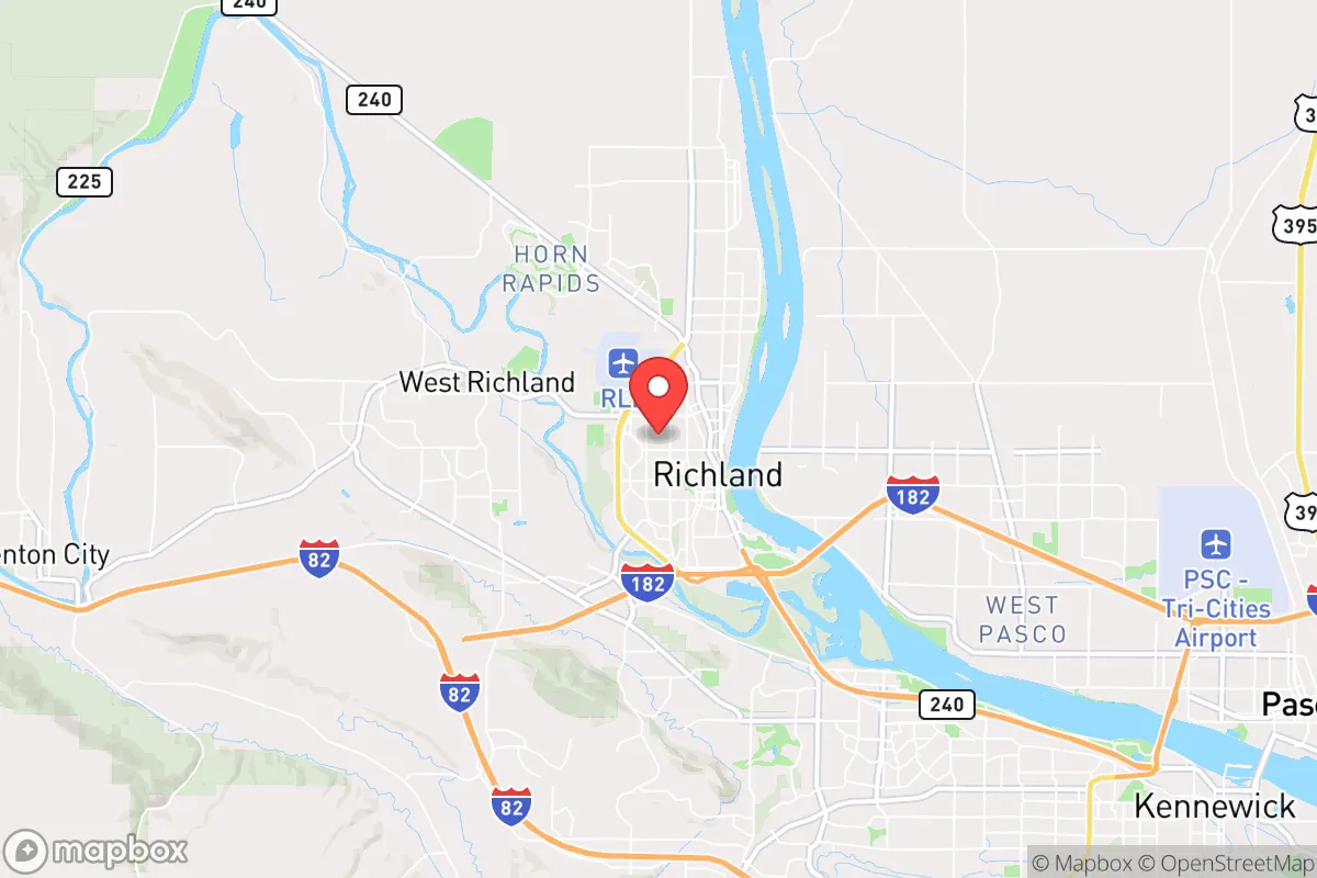 Map centered at 46.2881, -119.2938