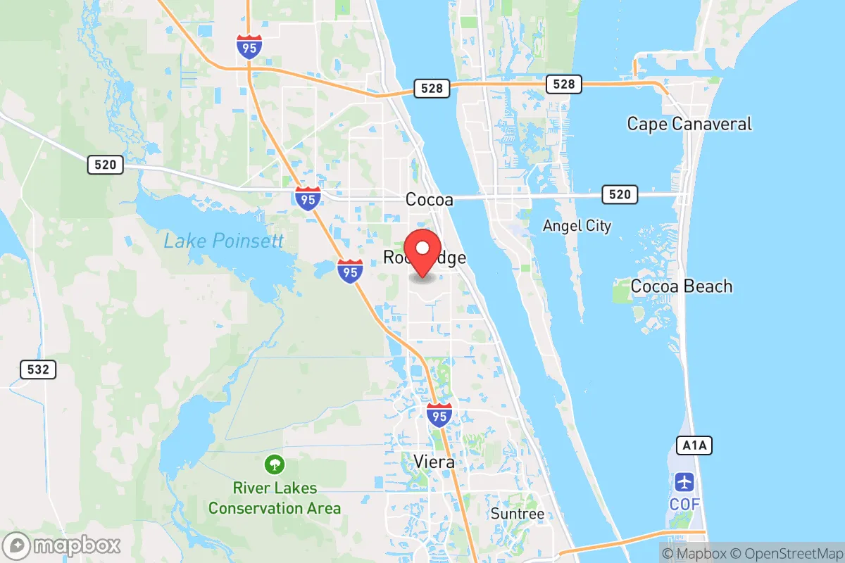 Map centered at 28.3204, -80.7358