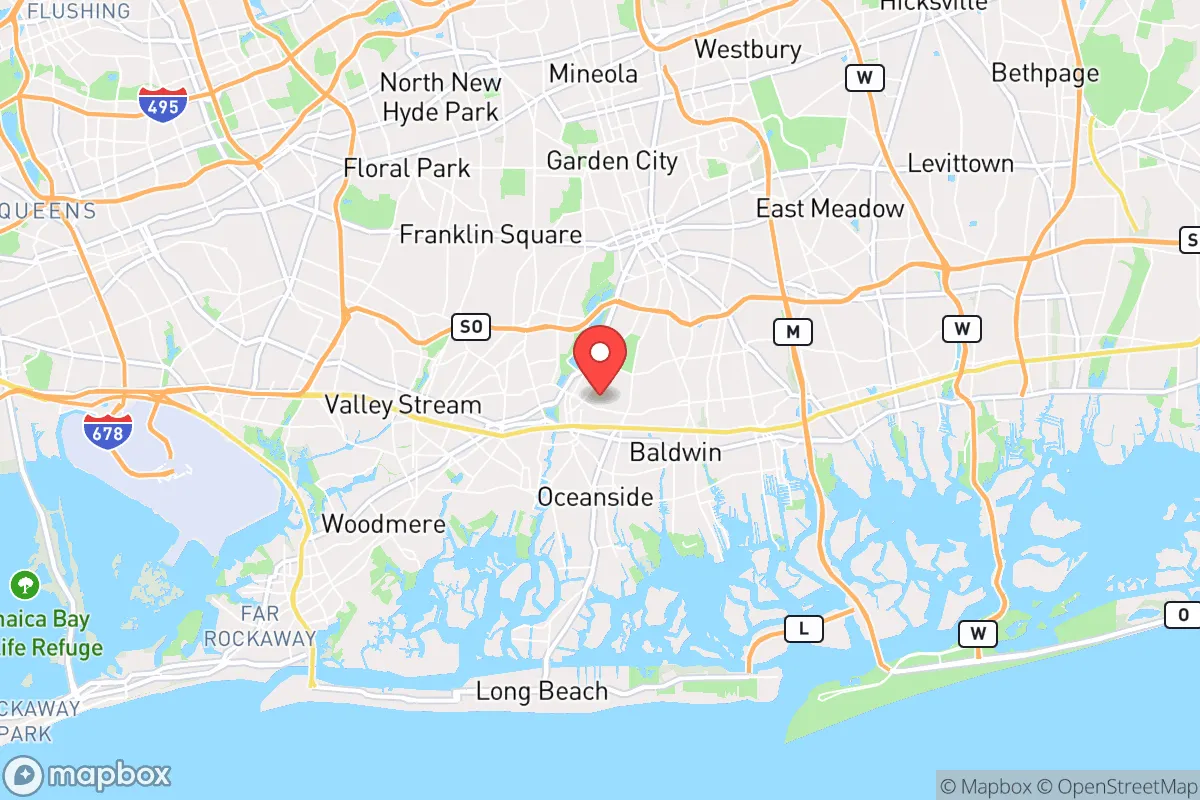 Map centered at 40.6643, -73.6383
