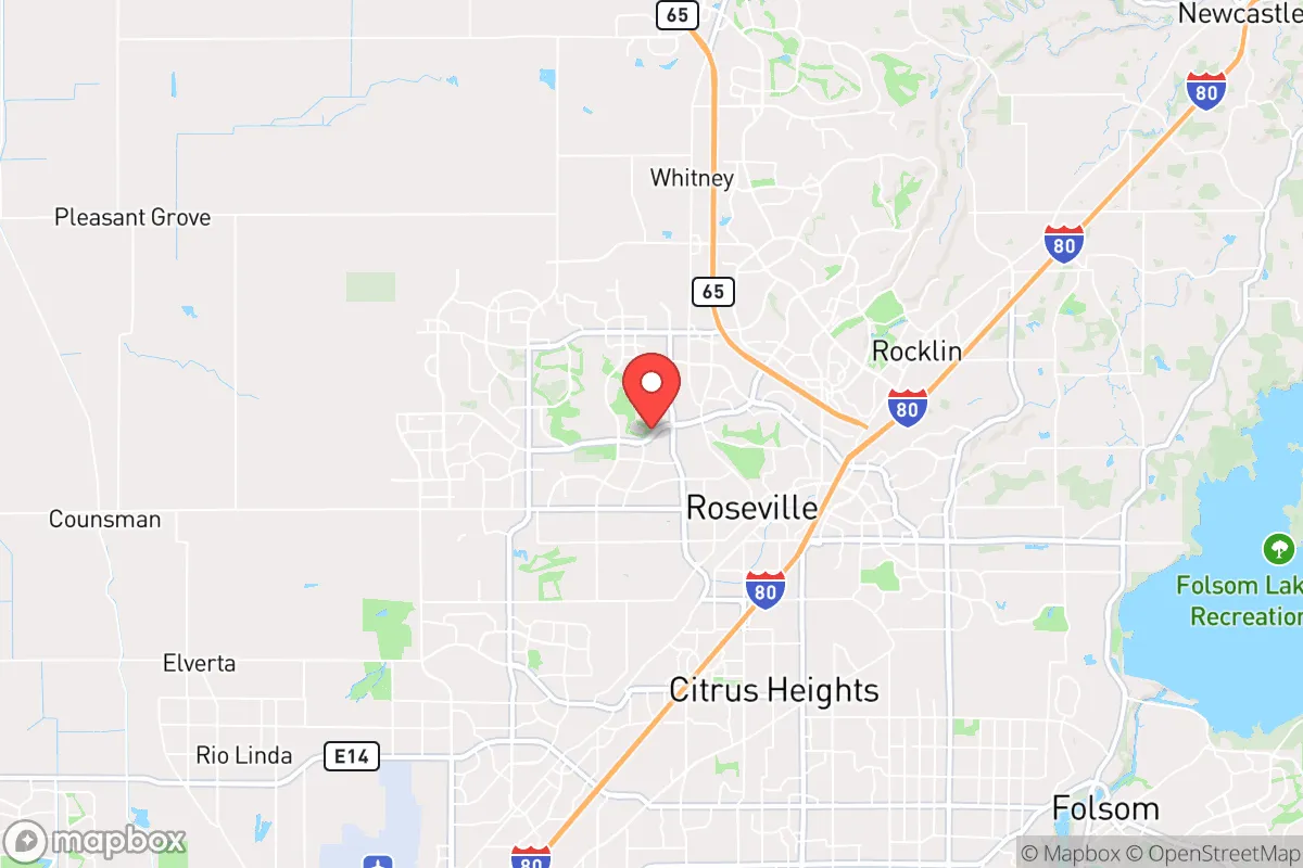 Map centered at 38.7703, -121.3196