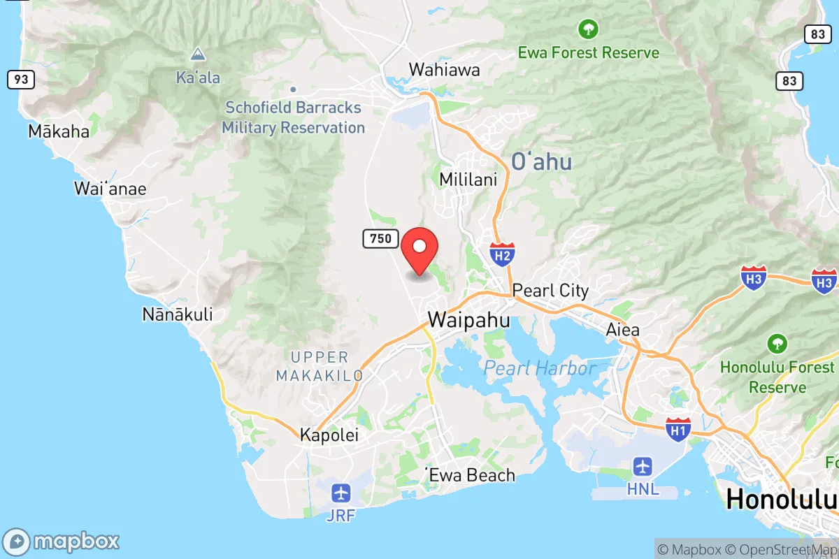 Map centered at 21.4051, -158.0335