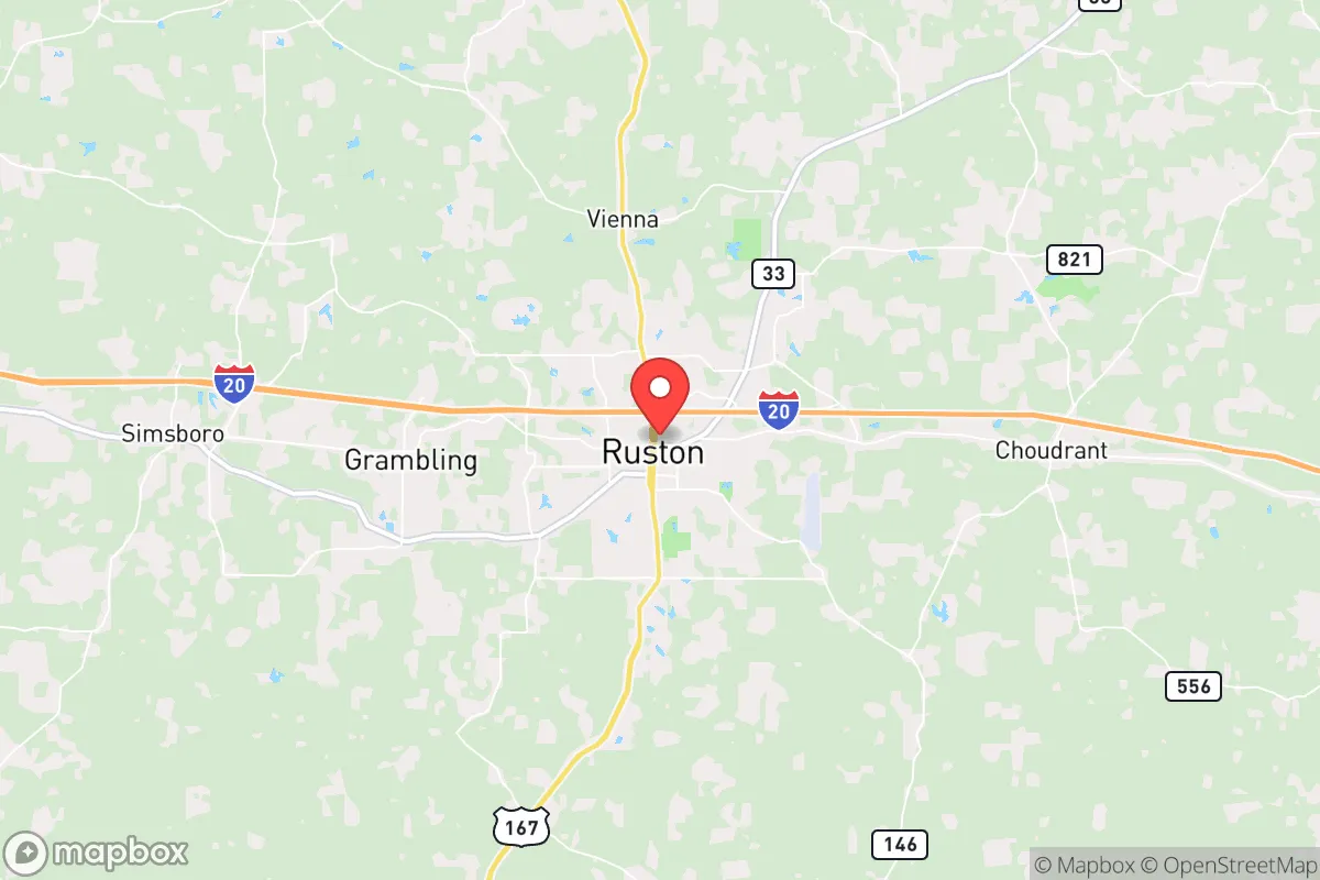 Map centered at 32.5329, -92.6364