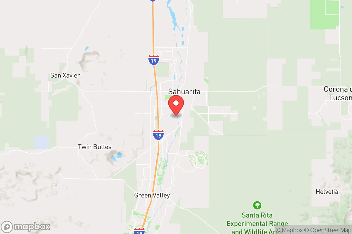 Map centered at 31.9322, -110.9654