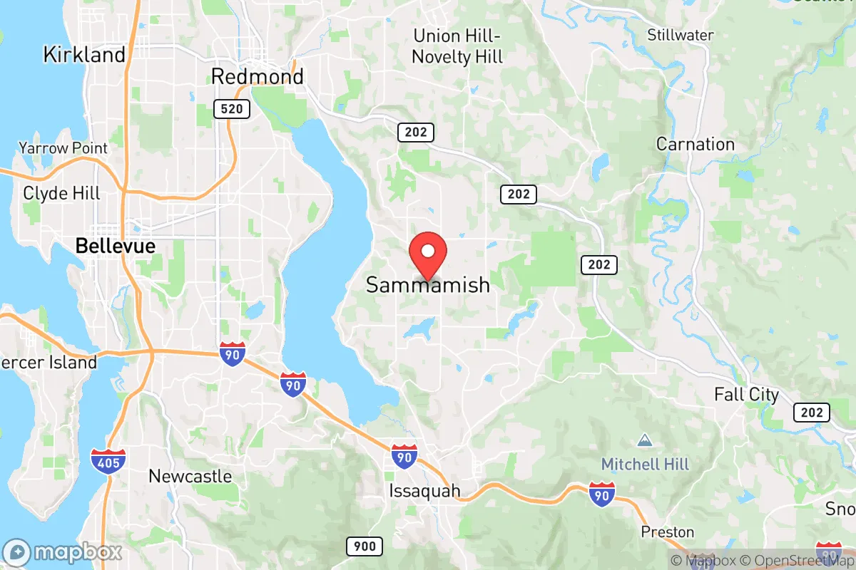 Map centered at 47.6017, -122.0417