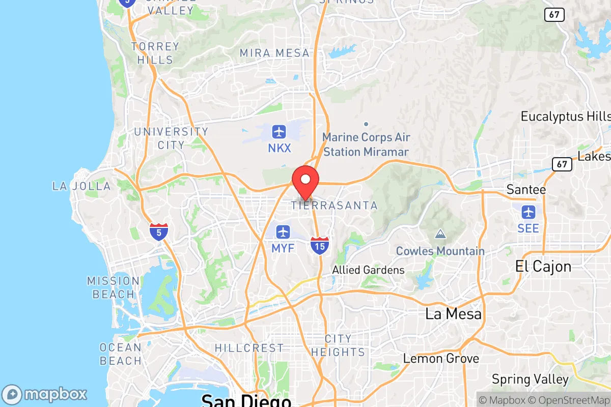 Map centered at 32.8304, -117.1227