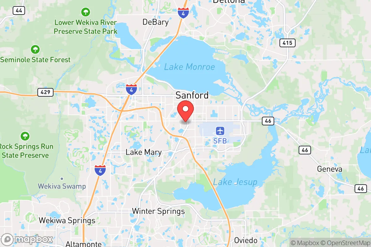 Map centered at 28.7842, -81.2754