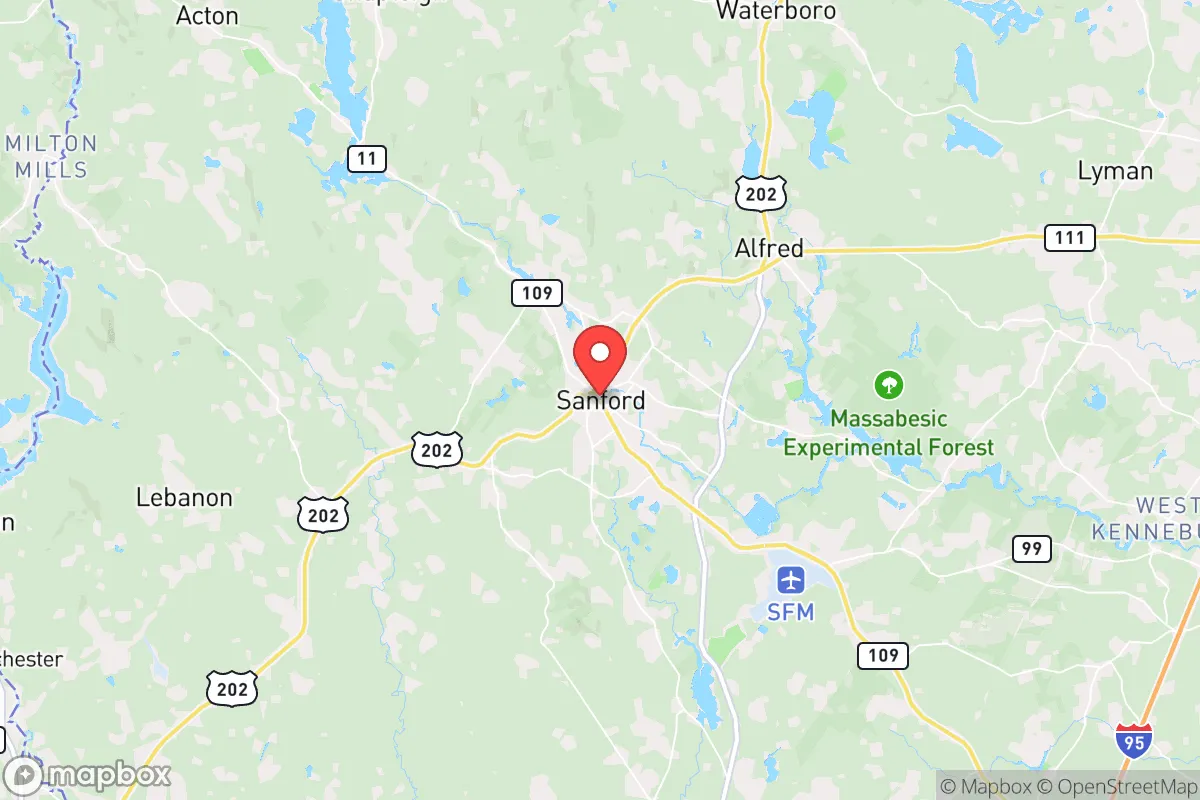 Map centered at 43.4244, -70.7573