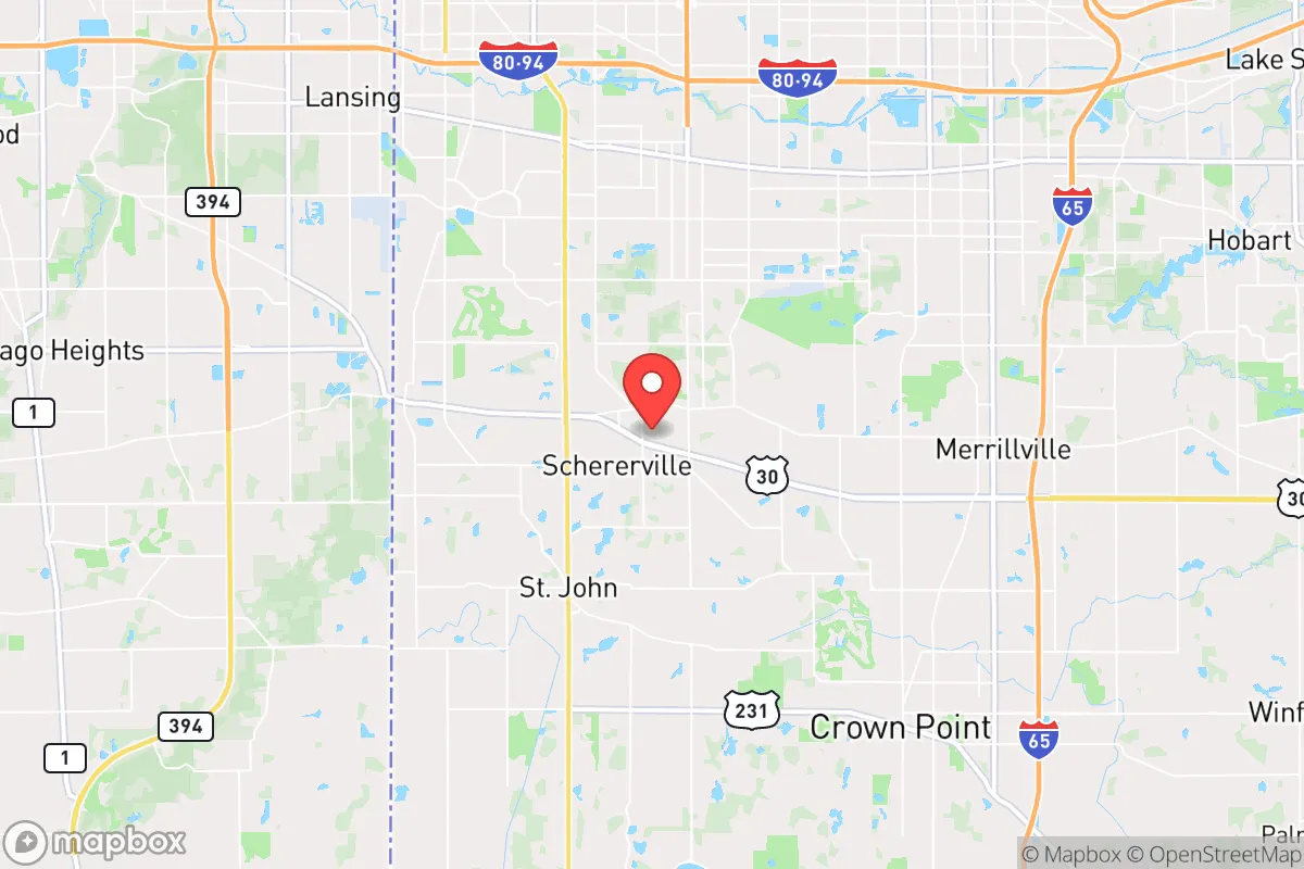 Map centered at 41.4863, -87.4437