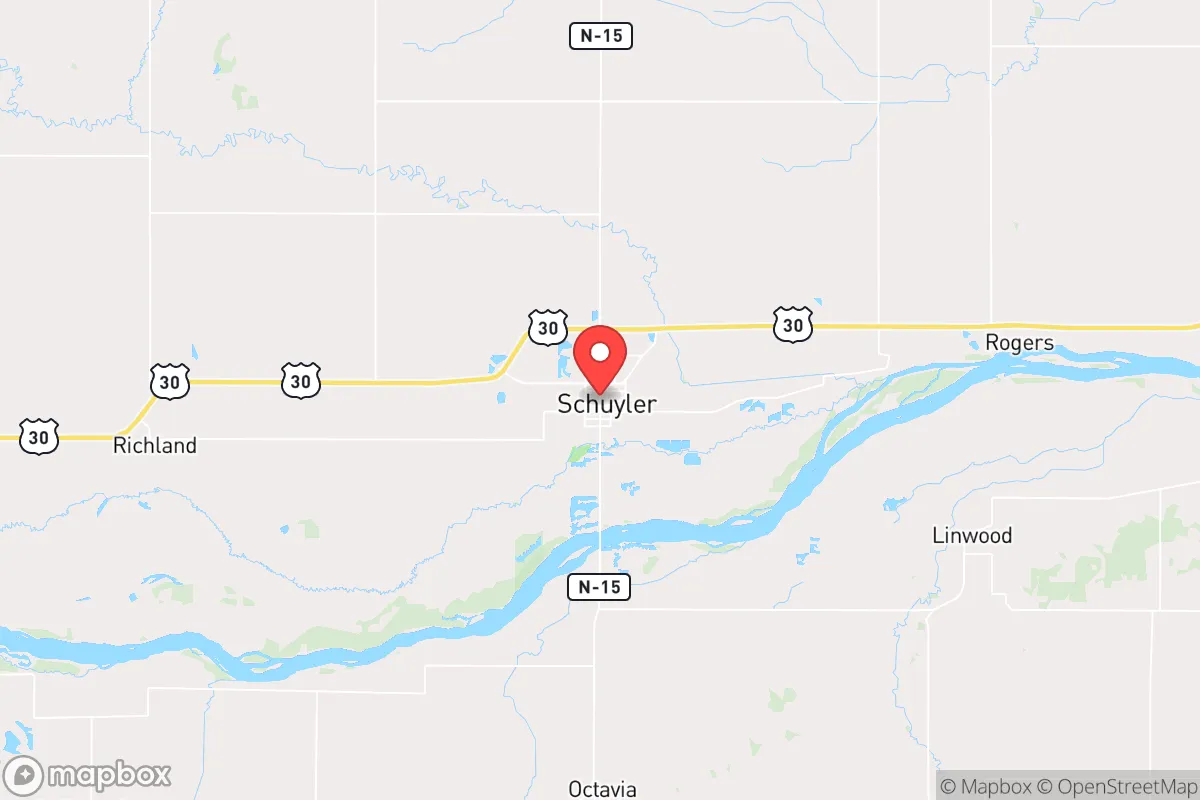 Map centered at 41.4497, -97.0619