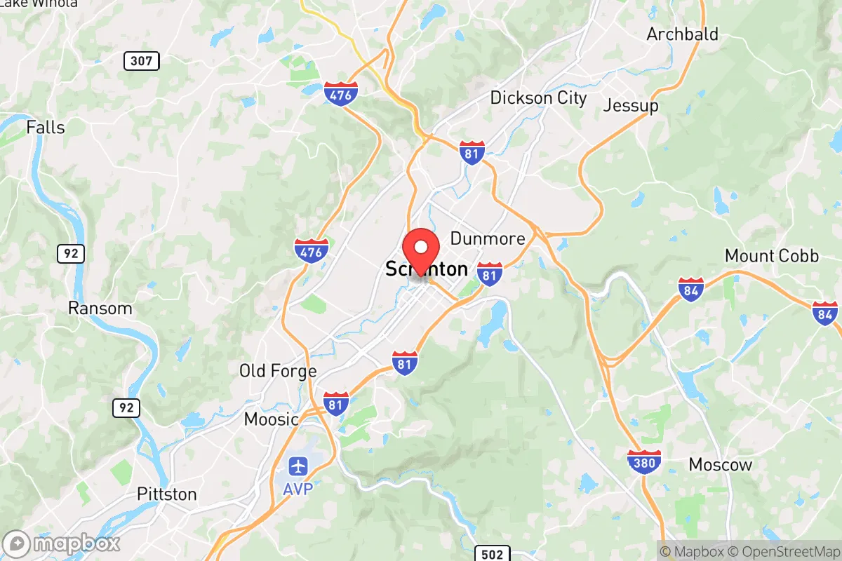 Map centered at 41.4044, -75.6649