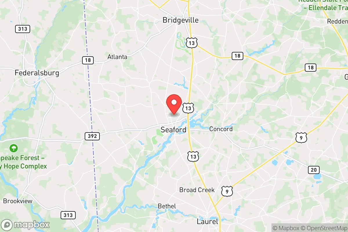 Map centered at 38.6540, -75.6109