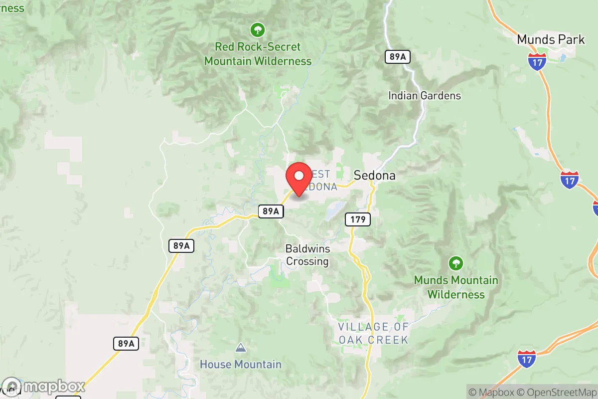 Map centered at 34.8552, -111.8135