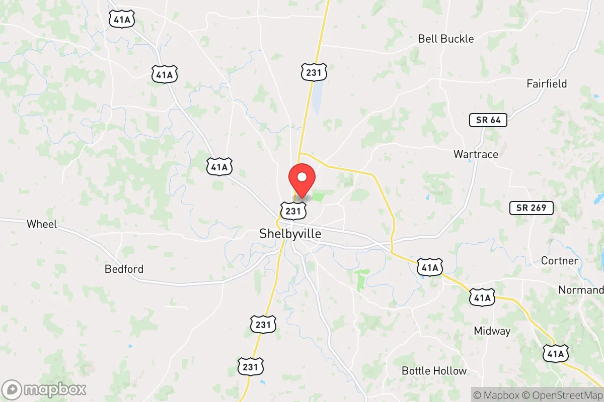 Map centered at 35.5015, -86.4523