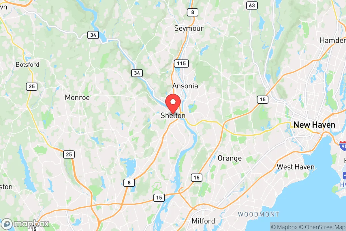 Map centered at 41.3060, -73.1383