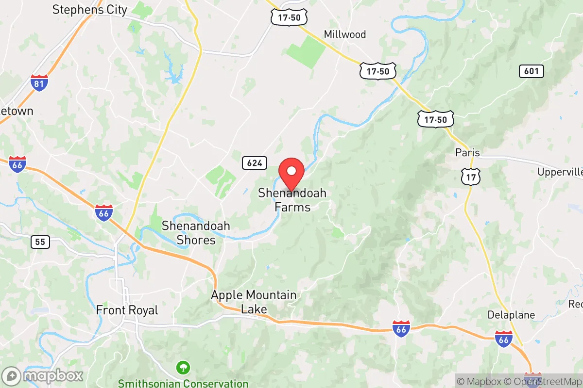 Map centered at 38.9818, -78.0756