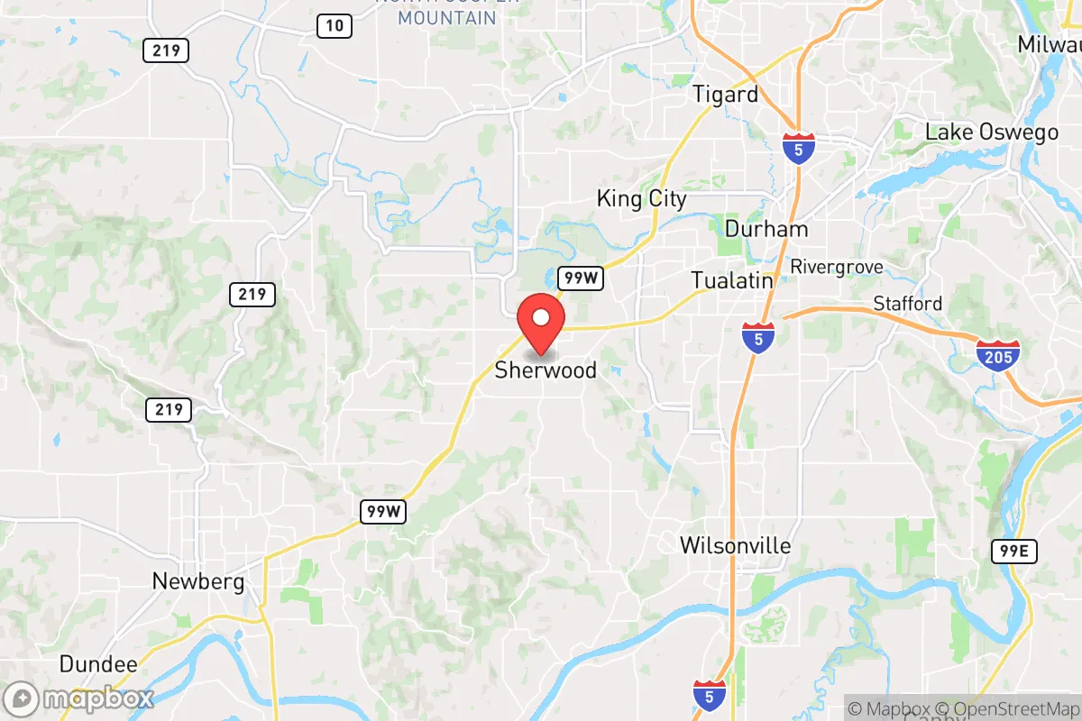 Map centered at 45.3595, -122.8422